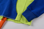 Trippie Redd Demons At Play Devil Horn & Tail Patchwork Hoodie - Blue Lime - product image 5