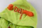 Trippie Redd Demons At Play Devil Horn & Tail Patchwork Hoodie - Blue Lime - product image 7