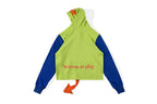 Trippie Redd Demons At Play Devil Horn & Tail Patchwork Hoodie - Blue Lime - product image 2