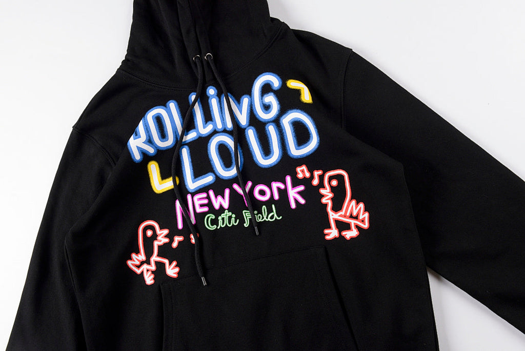 Travis Scott Rolling Loud Neon Headliners Hand-Drawn Graffiti Hoodie - Black - product image 7