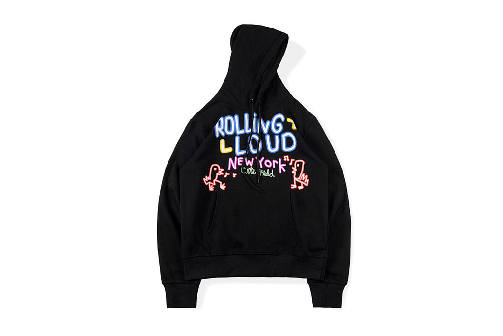 Travis Scott Rolling Loud Neon Headliners Hand-Drawn Graffiti Hoodie - Black - product image 1