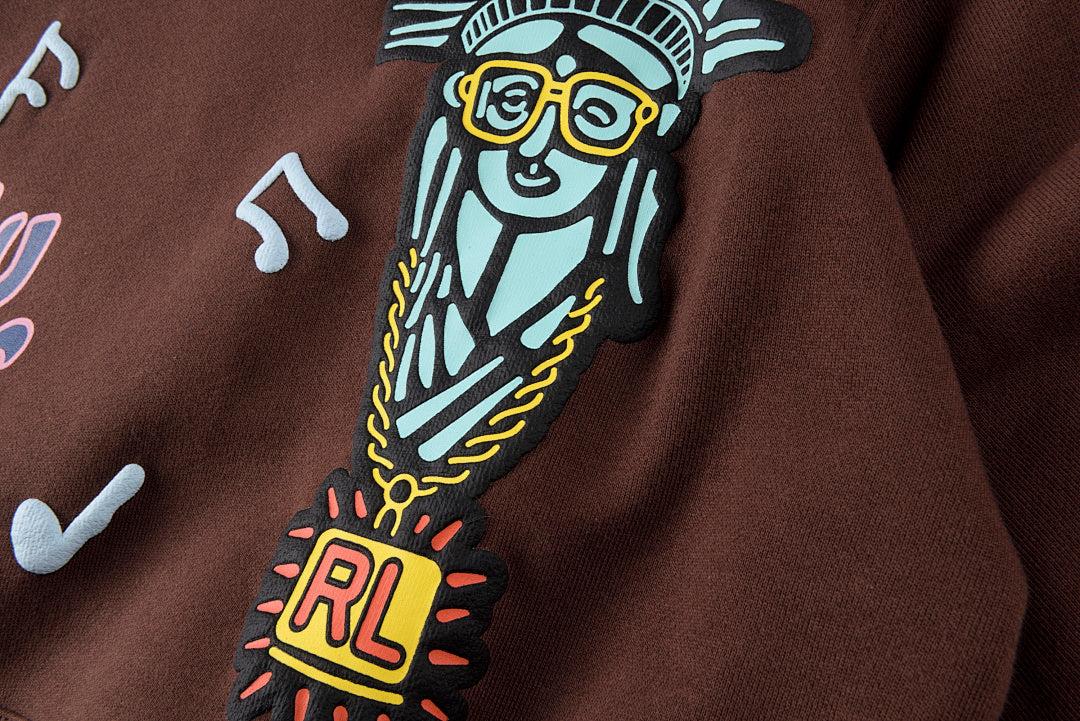 Travis Scott Rolling Loud Embroidered Hoodie - Burgundy - product image 8