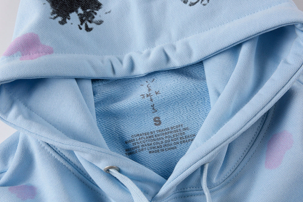 Travis Scott Astrofest See You in Utopia Skull Hoodie - Light Blue - product image 5