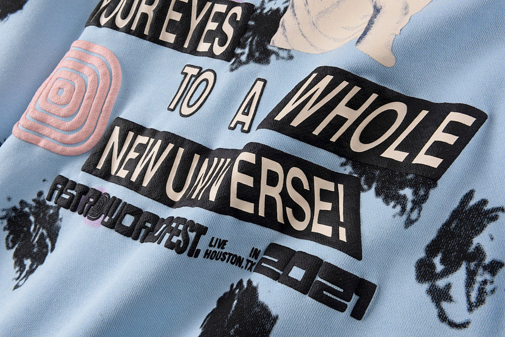 Travis Scott Astrofest See You in Utopia Skull Hoodie - Light Blue - product image 10