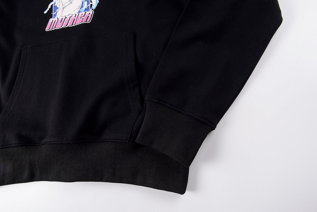 Mother Anime 2D Graphic Hoodie - Black - product image 5