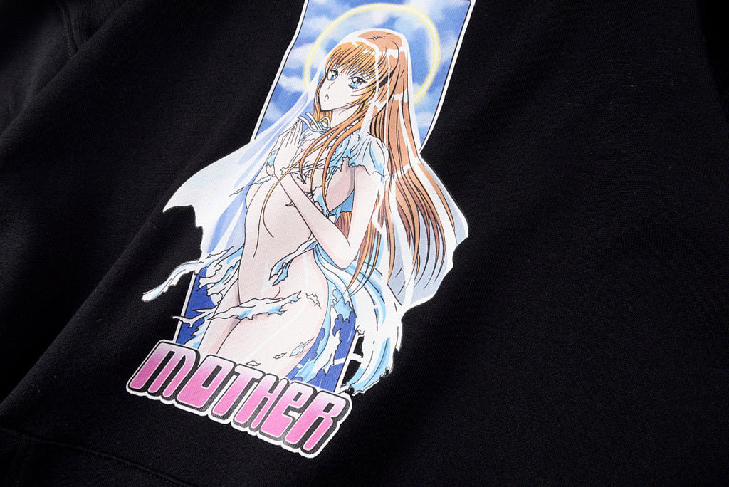 Mother Anime 2D Graphic Hoodie - Black - product image 6