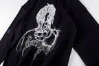 Revenge Sketch Portrait Graphic Hoodie - Black - product image 11