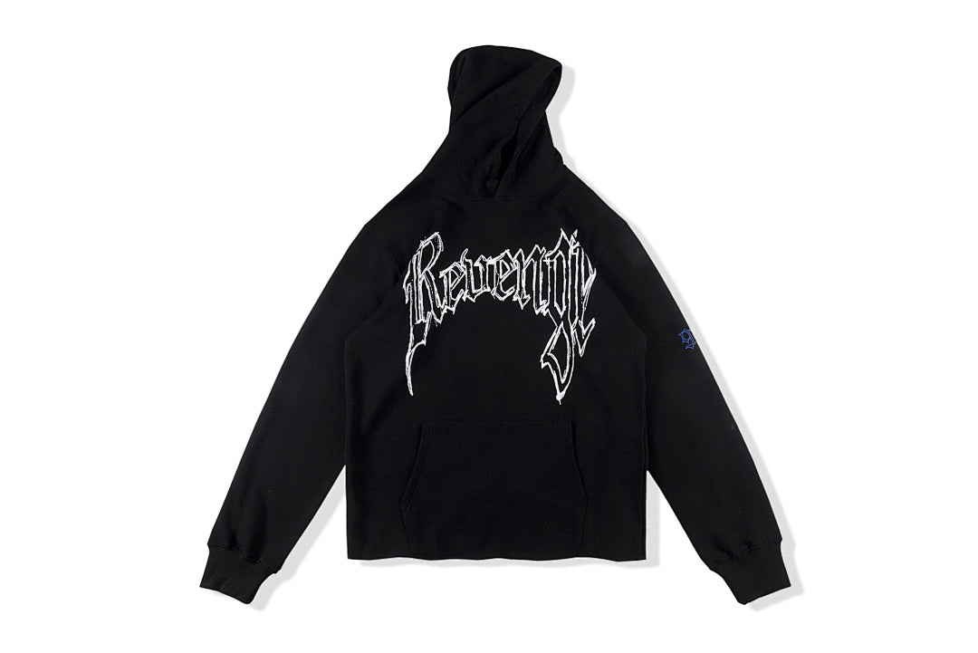 Revenge Sketch Portrait Graphic Hoodie - Black - product image 1