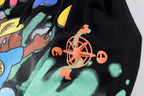 Travis Scott Cactus Jack x Readymade Tie-Dye Bear Hoodie - Black / Yellow / Cream Light Blue - product image 7