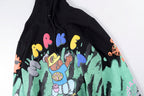 Travis Scott Cactus Jack x Readymade Tie-Dye Bear Hoodie - Black / Yellow / Cream Light Blue - product image 13