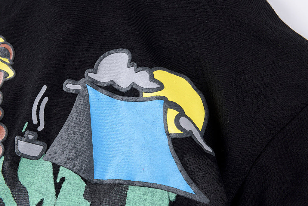 Travis Scott Cactus Jack x Readymade Tie-Dye Bear Hoodie - Black / Yellow / Cream Light Blue - product image 15