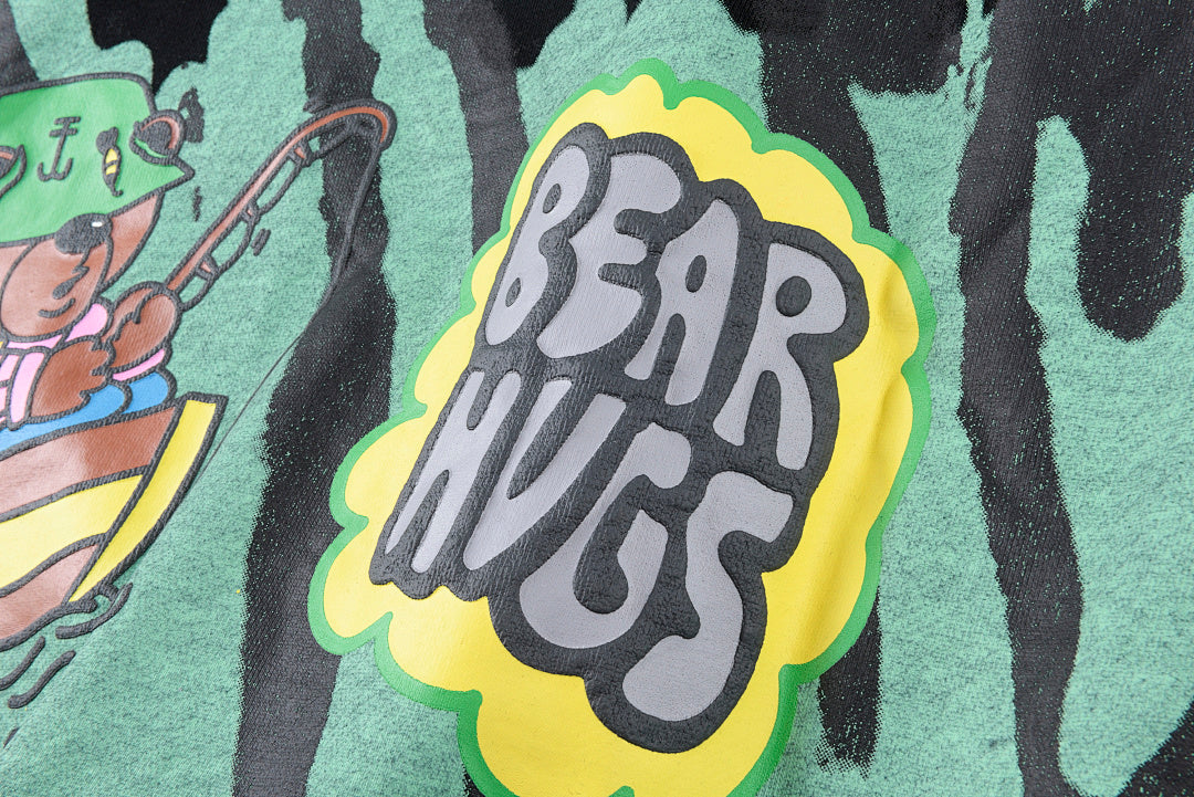 Travis Scott Cactus Jack x Readymade Tie-Dye Bear Hoodie - Black / Yellow / Cream Light Blue - product image 17