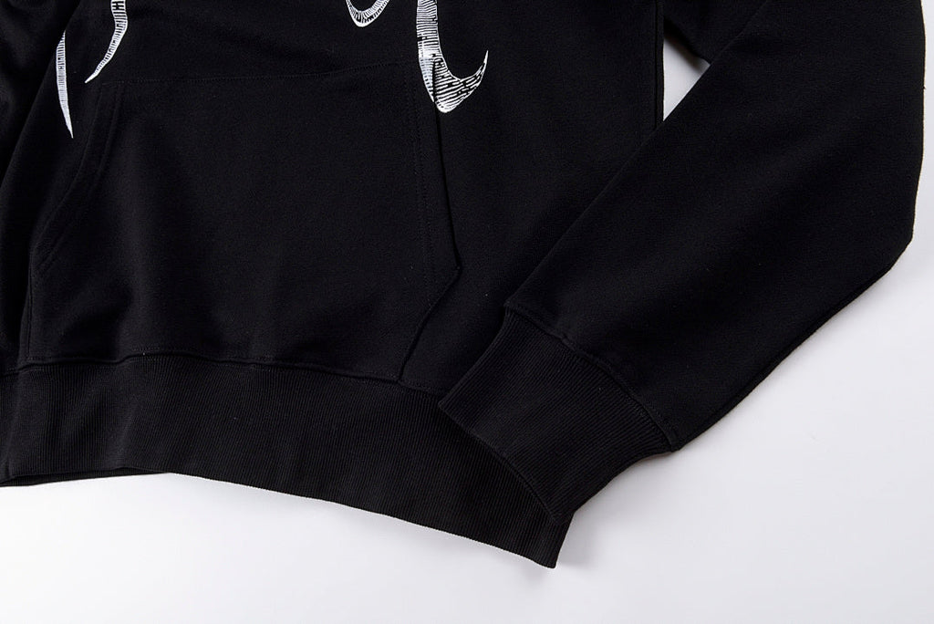 Revenge Spine Devil & Angel Hoodie - Black / Light Gray - product image 4