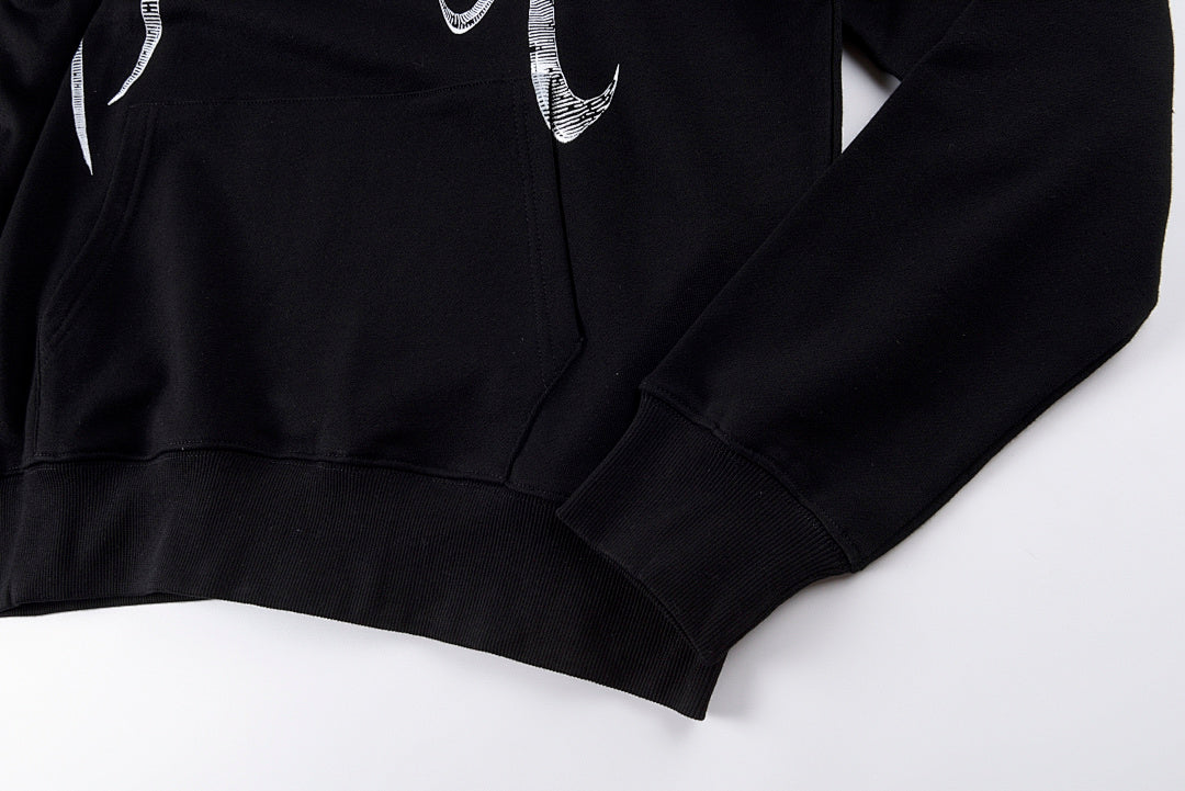 Revenge Spine Devil & Angel Hoodie - Black / Light Gray - product image 4