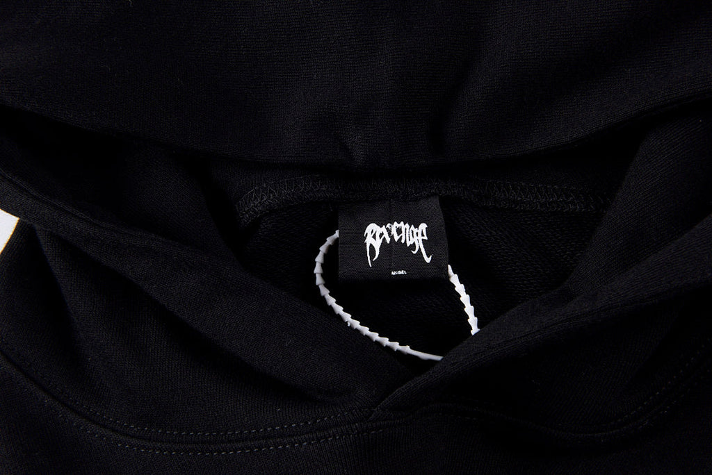 Revenge Spine Devil & Angel Hoodie - Black / Light Gray - product image 5