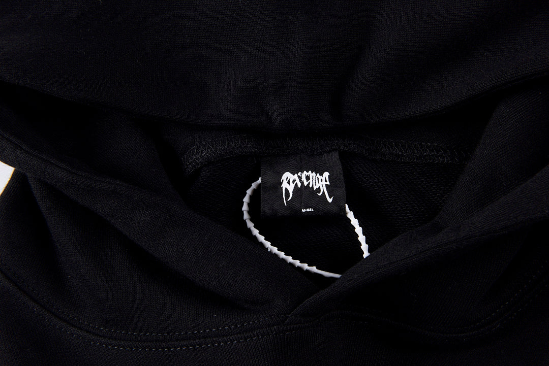 Revenge Spine Devil & Angel Hoodie - Black / Light Gray - product image 5