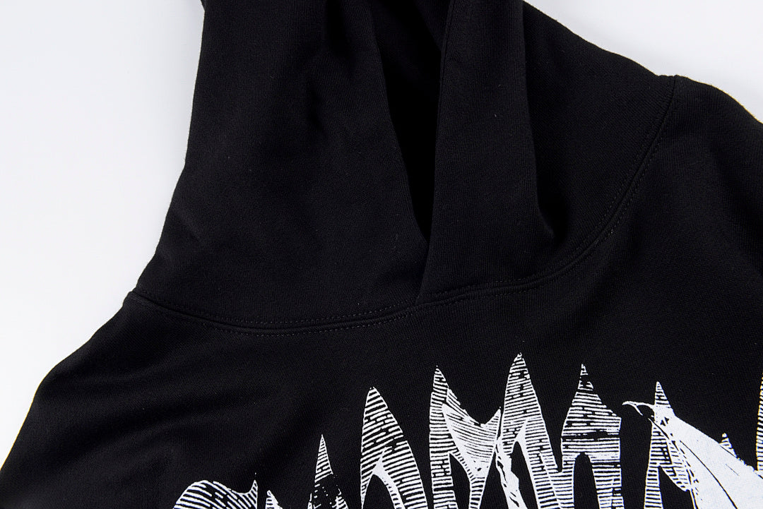 Revenge Spine Devil & Angel Hoodie - Black / Light Gray - product image 6