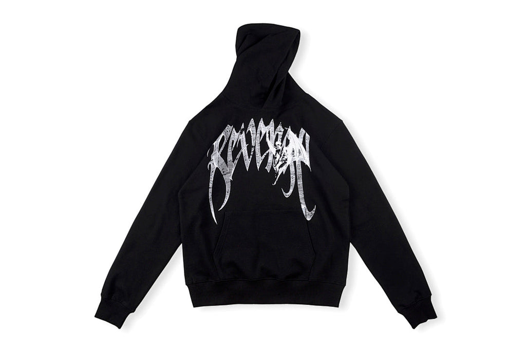 Revenge Spine Devil & Angel Hoodie - Black / Light Gray - product image 11