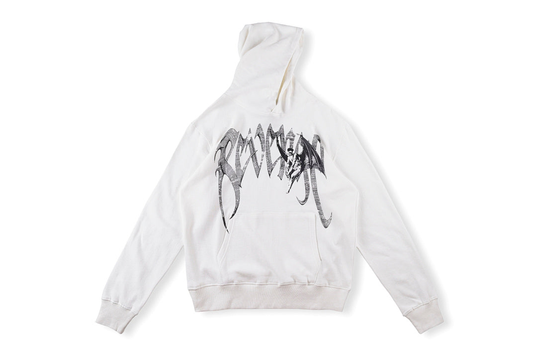 Revenge Spine Devil & Angel Hoodie - Black / Light Gray - product image 1