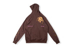 Sp5der 555555 Portrait Spider Web Hoodie - Burgundy - product image 2