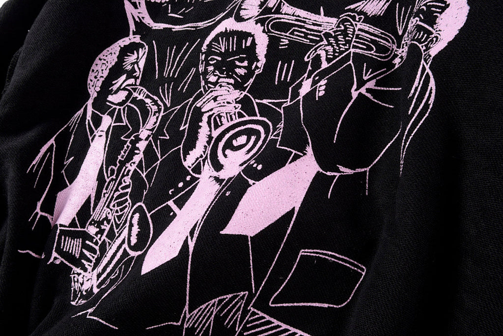 Barriers Worldwide Dizzy Gillespie Paint Double-Sided Portrait Hoodie - Black - product image 3