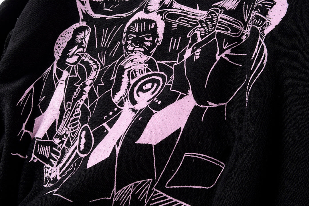 Barriers Worldwide Dizzy Gillespie Paint Double-Sided Portrait Hoodie - Black - product image 3