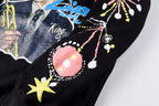 Barriers Worldwide Dizzy Gillespie Paint Double-Sided Portrait Hoodie - Black - product image 8