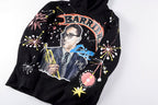 Barriers Worldwide Dizzy Gillespie Paint Double-Sided Portrait Hoodie - Black - product image 9