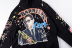 Barriers Worldwide Dizzy Gillespie Paint Double-Sided Portrait Hoodie - Black - product image 12