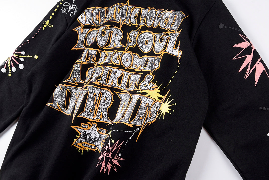 Barriers Worldwide Dizzy Gillespie Paint Double-Sided Portrait Hoodie - Black - product image 14