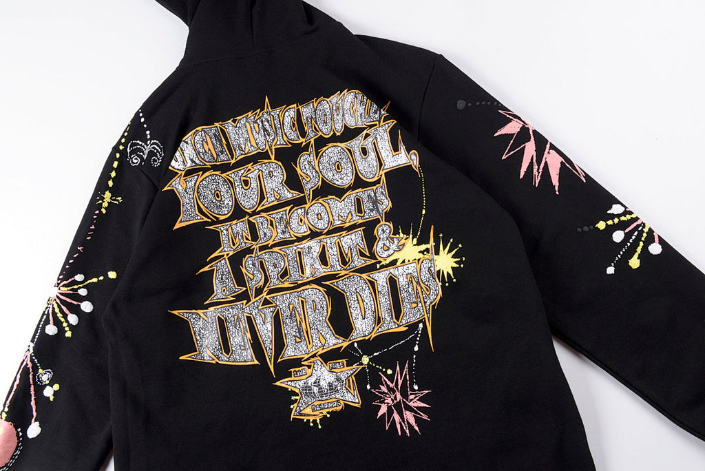 Barriers Worldwide Dizzy Gillespie Paint Double-Sided Portrait Hoodie - Black - product image 15