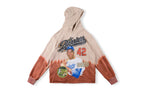 Barriers Worldwide NY Jackie Robinson Tie-Dye Baseball Portrait Hoodie - Yellow Red - product image 1