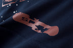 Sp5der 555555 Patchwork Hoodie - Navy / Light Gray - product image 6