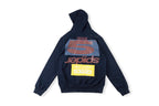 Sp5der 555555 Patchwork Hoodie - Navy / Light Gray - product image 11