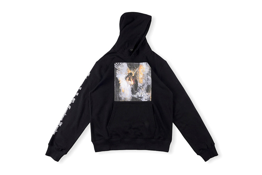 Revenge Angel Kiss Oil Painting Hoodie - Black - product image 1