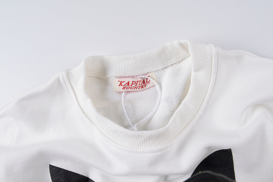 Kapital Kountry Puff Print Letter Hoodie - Light Gray - product image 4