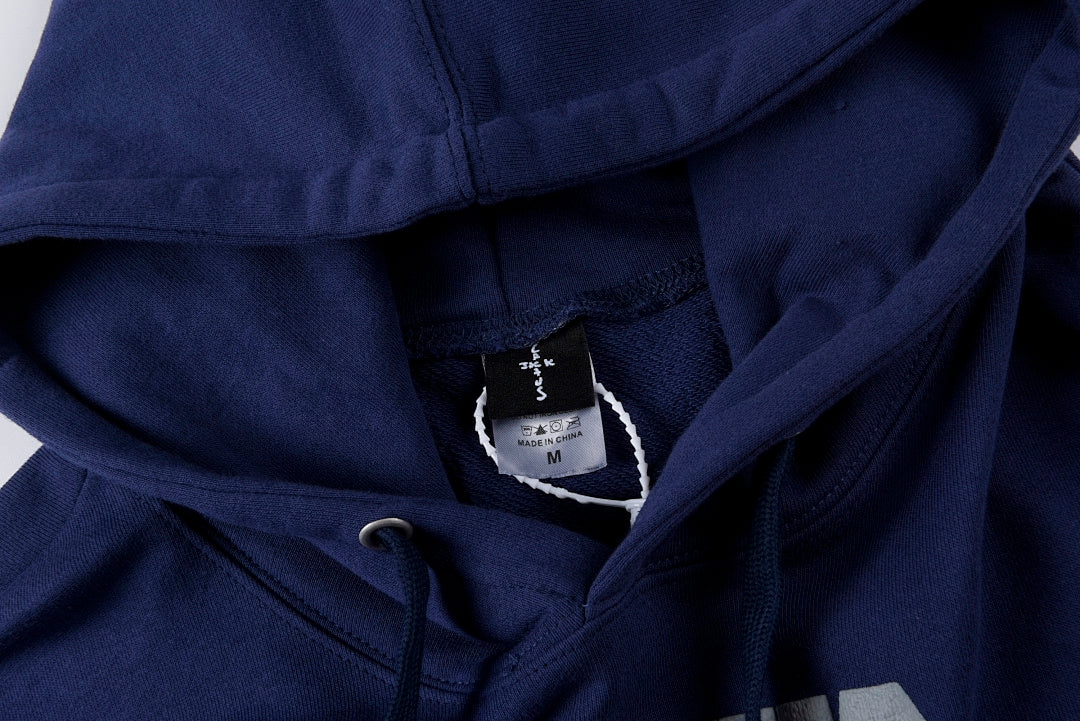 Travis Scott Cactus Jack Hip-Hop Baseball Hoodie - Navy - product image 4