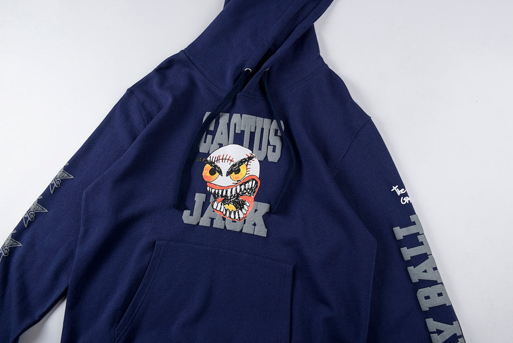 Travis Scott Cactus Jack Hip-Hop Baseball Hoodie - Navy - product image 11