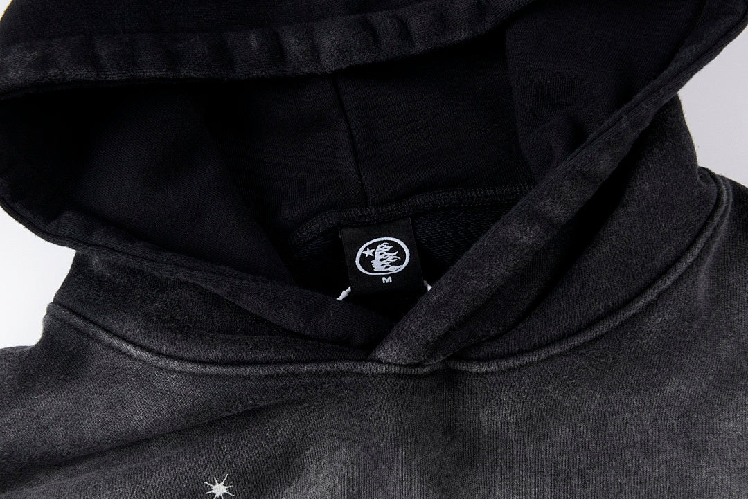Hellstar Studios Vintage Mud Print Hoodie - Black - product image 4