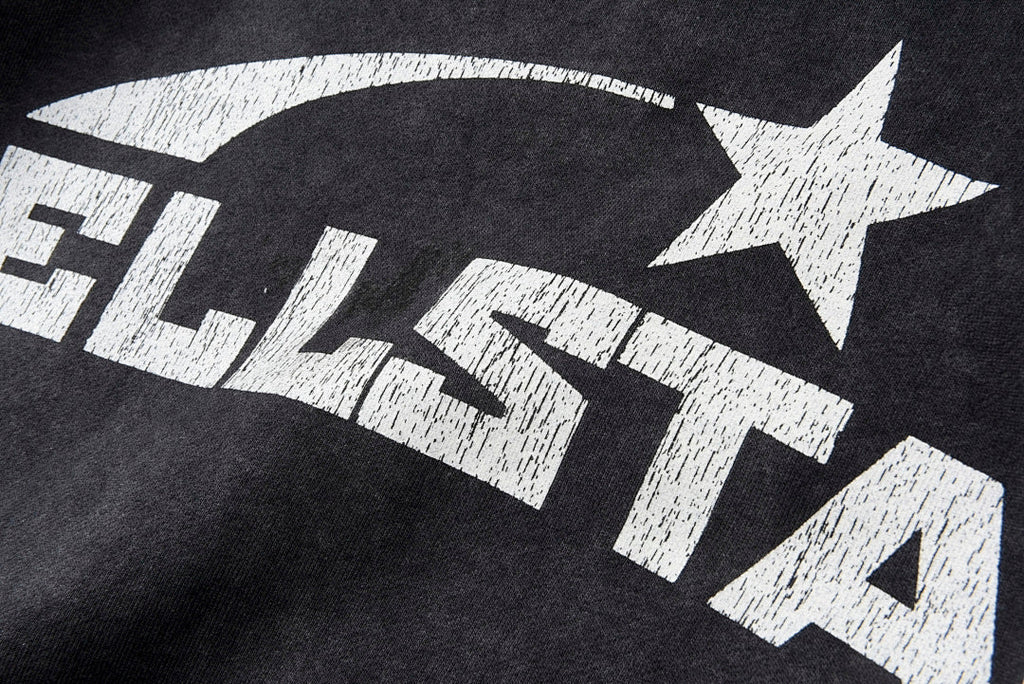 Hellstar Studios Vintage Crackle Print Hoodie - Black - product image 9