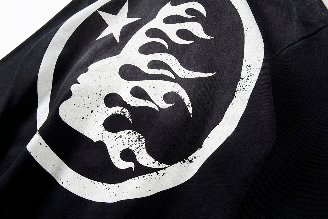 Hellstar Studios Vintage Crackle Print Hoodie - Black - product image 12
