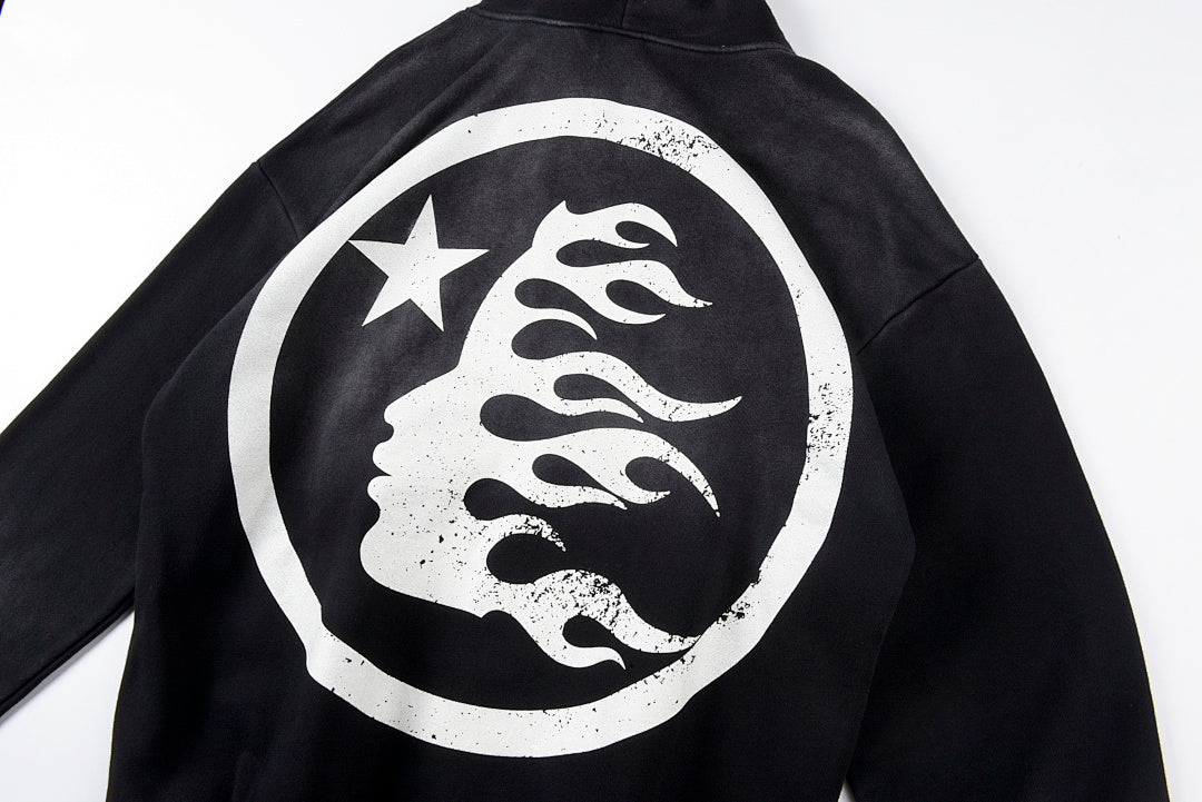Hellstar Studios Vintage Crackle Print Hoodie - Black - product image 13