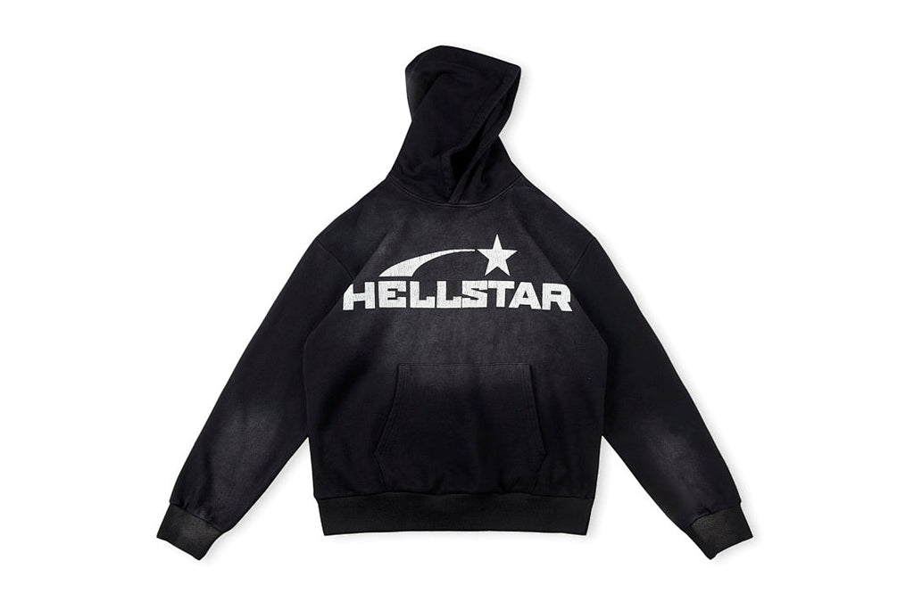 Hellstar Studios Vintage Crackle Print Hoodie - Black - product image 1