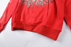 Hellstar Studios Flame Red Vintage Mud Print Hoodie - product image 11