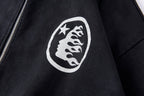 Hellstar Studios Vintage Washed Big Logo Zip-Up Hoodie - Black - product image 7
