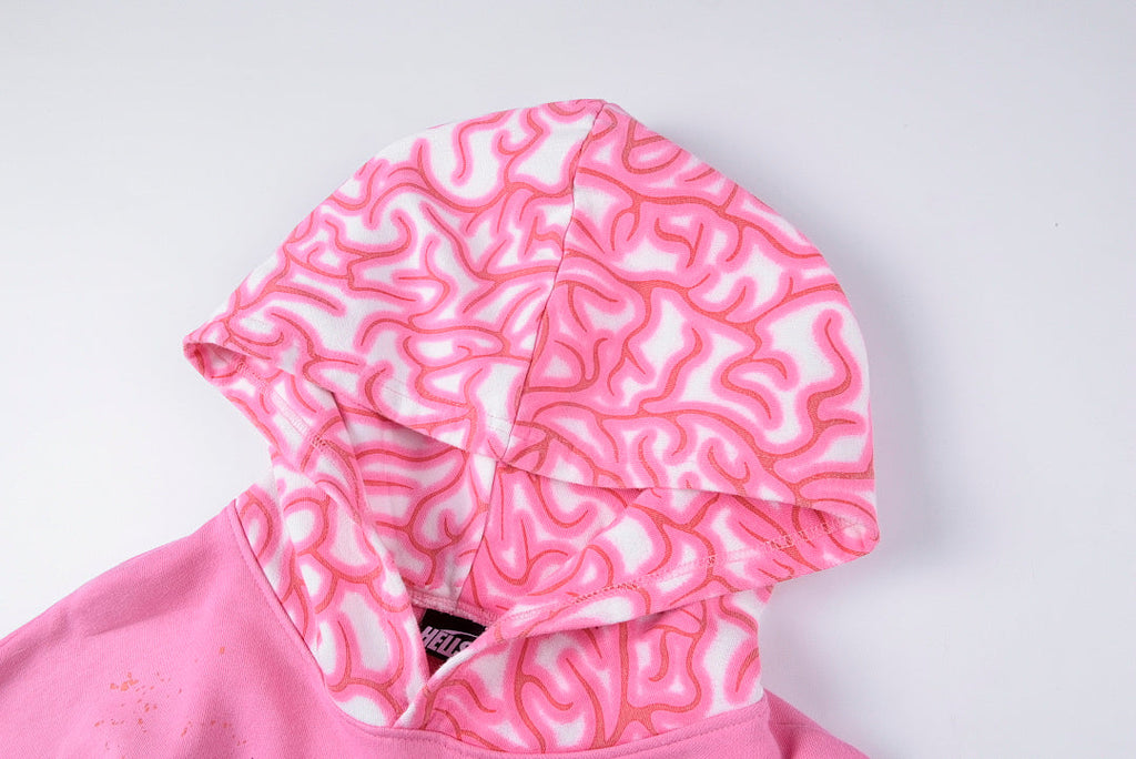 Hellstar Studios Brainwashed Brain Print Hoodie - Pink - product image 6