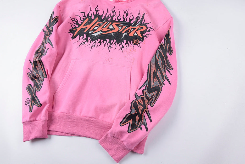 Hellstar Studios Brainwashed Brain Print Hoodie - Pink - product image 8