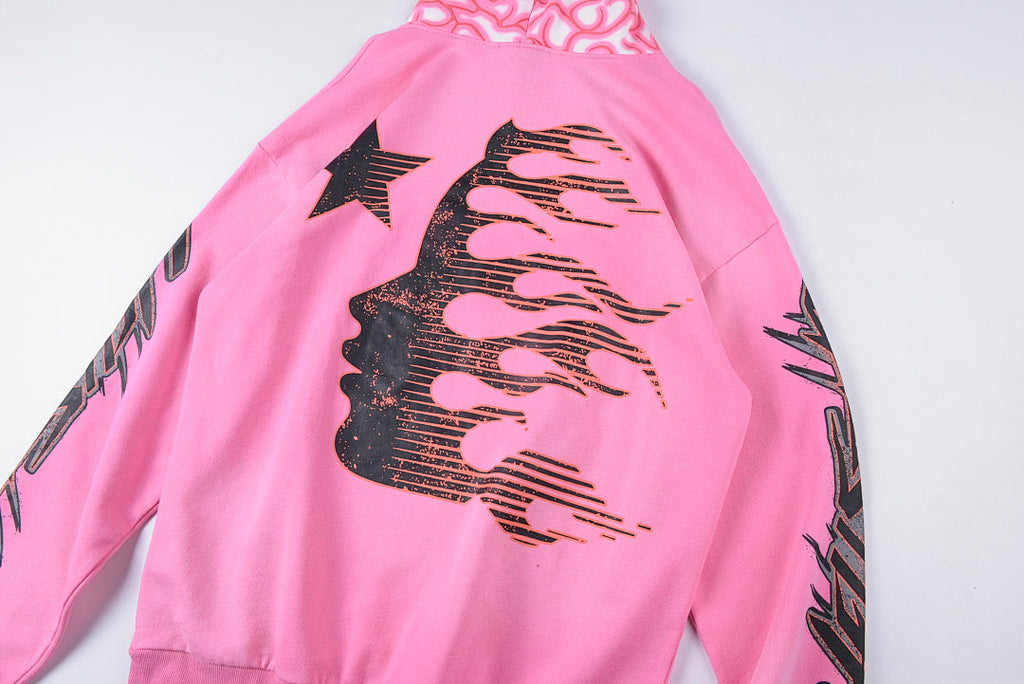 Hellstar Studios Brainwashed Brain Print Hoodie - Pink - product image 12