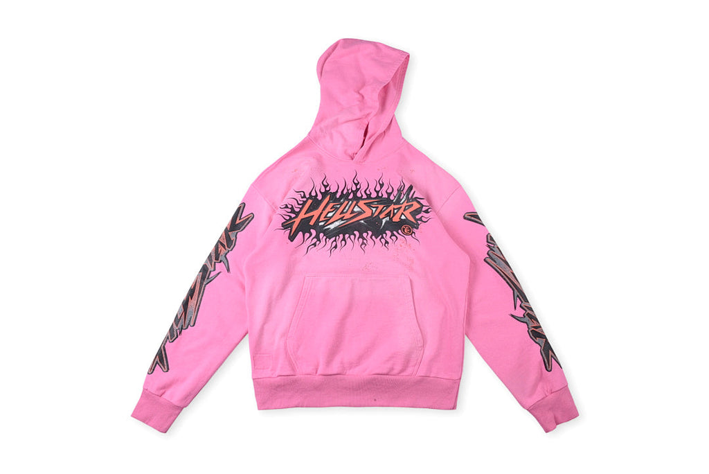Hellstar Studios Brainwashed Brain Print Hoodie - Pink - product image 1