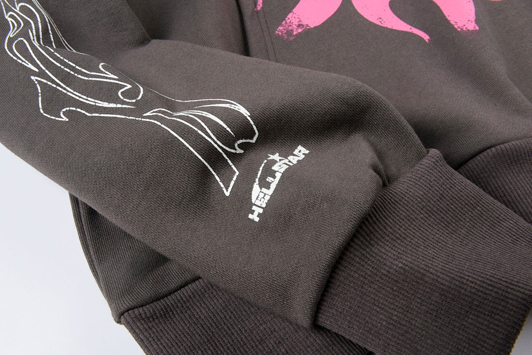 Hellstar Studios Spiritual Running Hoodie - Charcoal - product image 5